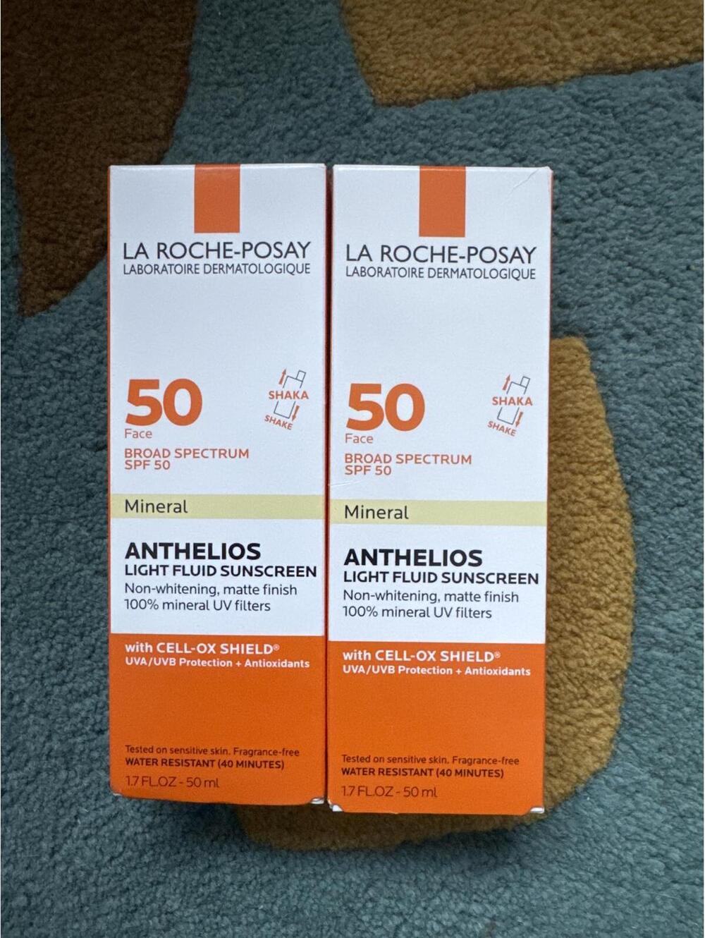 La Roche-Posay Anthelios Mineral SPF 50 Face Sunscreen NEW Set of 2